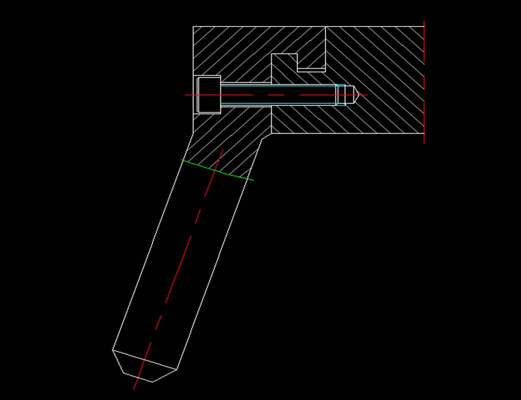 slide angle pin fitting mode